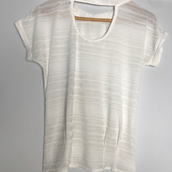 White Semi sheer top - Picture 6 of 8